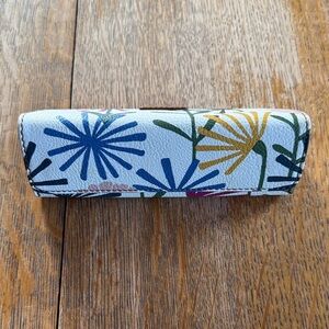 Fossil Floral Glasses Case - Blue and Yellow